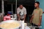 Groom's Wedding Preparations in Plum Mitan